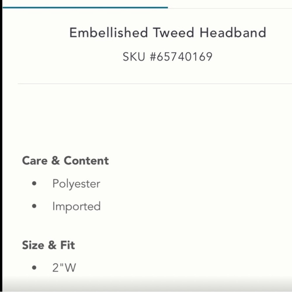 Tweed Headband - Picture 4 of 4